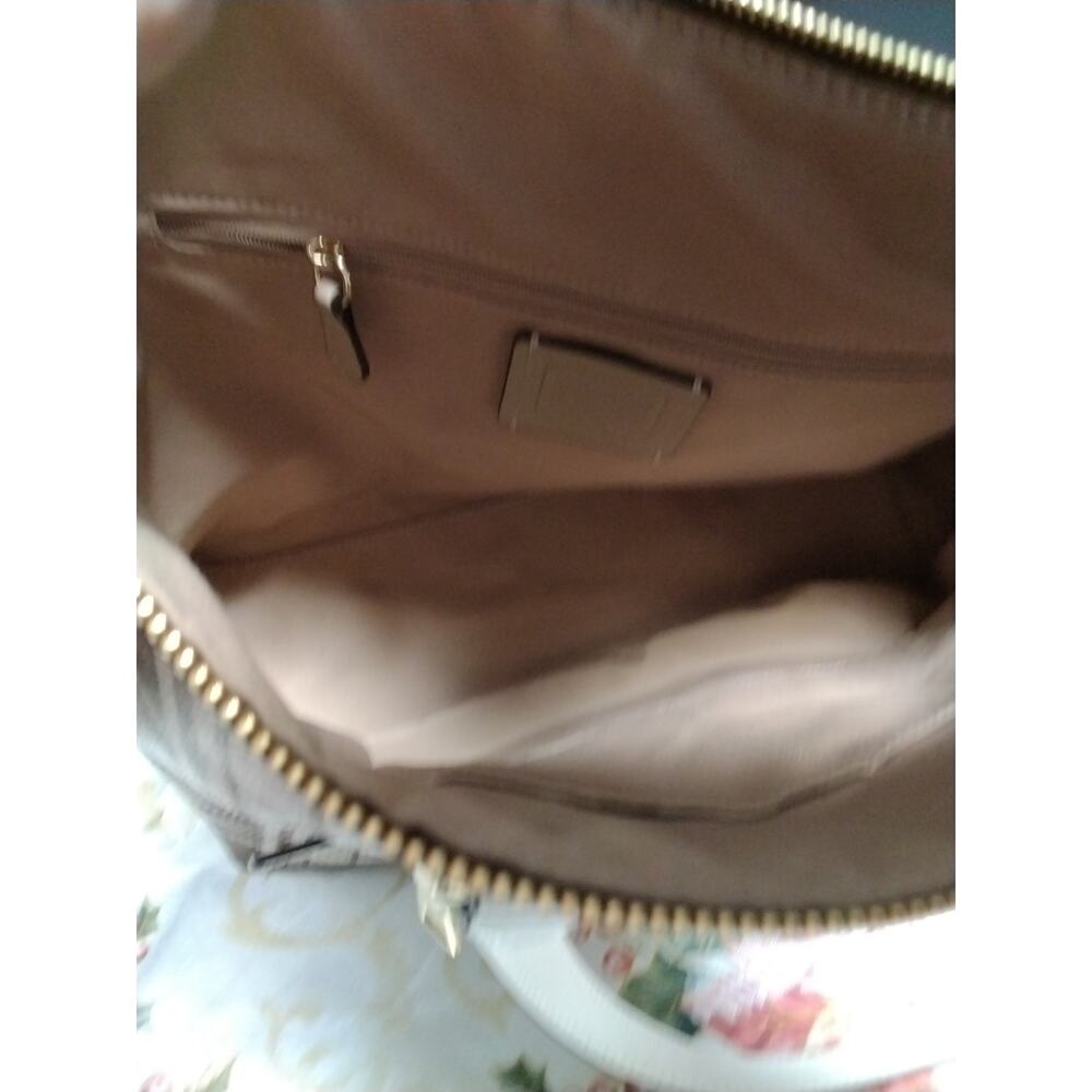 Coach ladies Purse Nandbag Brown & White Estate Fresh - Picture 4 of 8